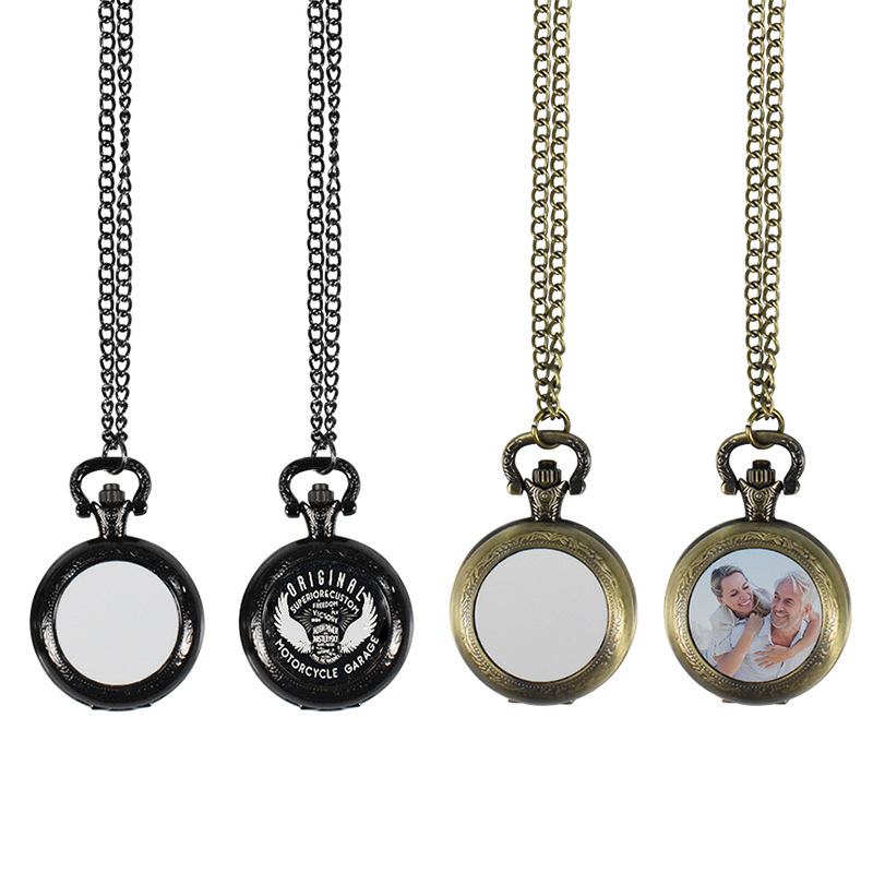 Jewelry Watch - Kalung Liontin Jam Saku Logam Vintage