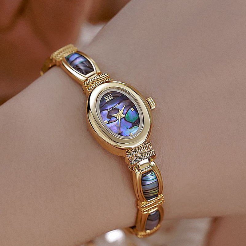 Jewelry Watches Gold - Jam Tangan Gelang Wanita Dial Oval