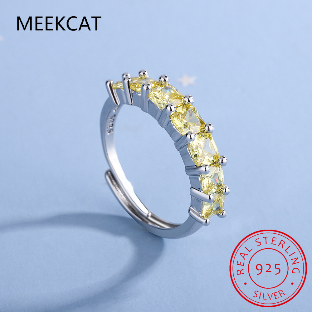 Birthstone Ring Set - Cincin Perak Murni 925 Citrine Kuning