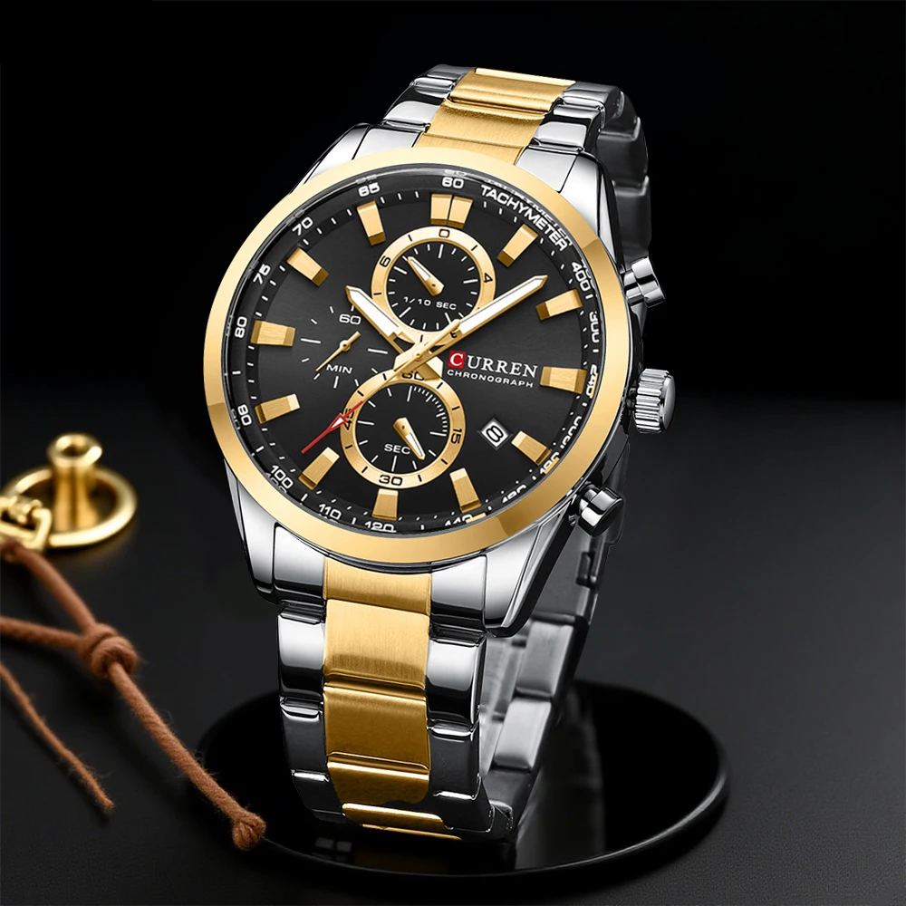 Jewelry Watch - CURREN Jam Tangan Olahraga Chrono Kuarsa