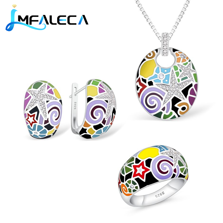 Birthstone Ring Set - LMFALECA Wanita 925 Sterling Perhiasan Set