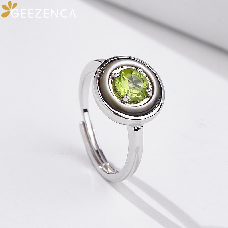 GEEZENCA 925 Perak Murni Cinci - Birthstone Ring Set ulasan dan harga