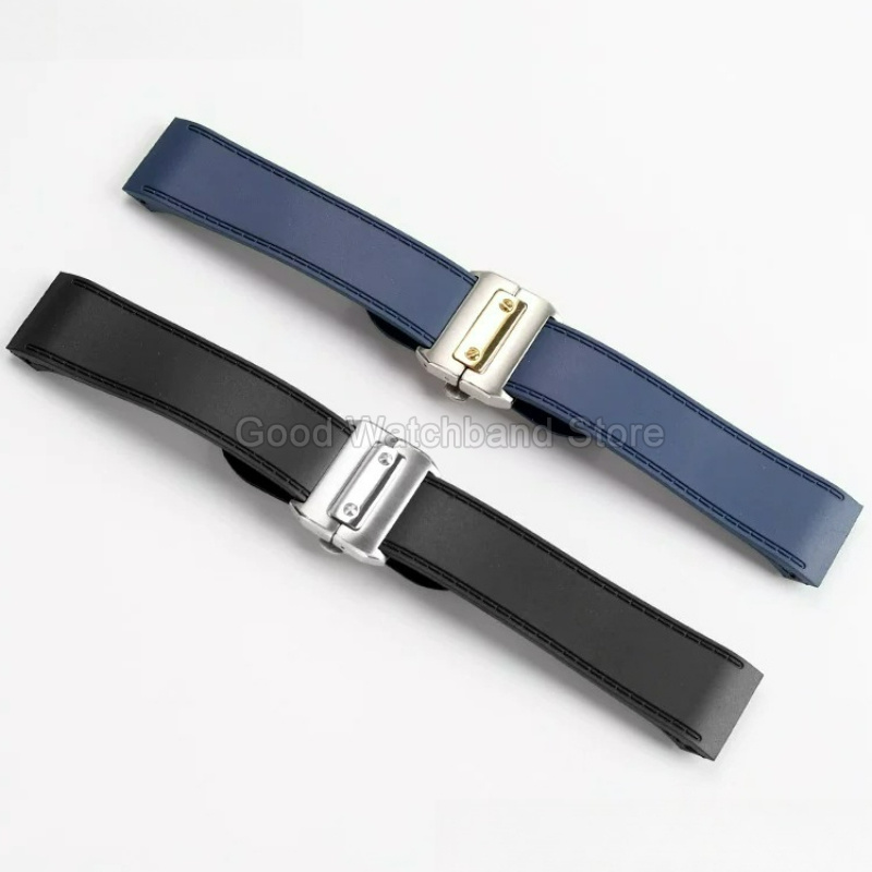 Tali Jam Tangan Karet Berkuali - Cartier Watch Santos ulasan dan harga