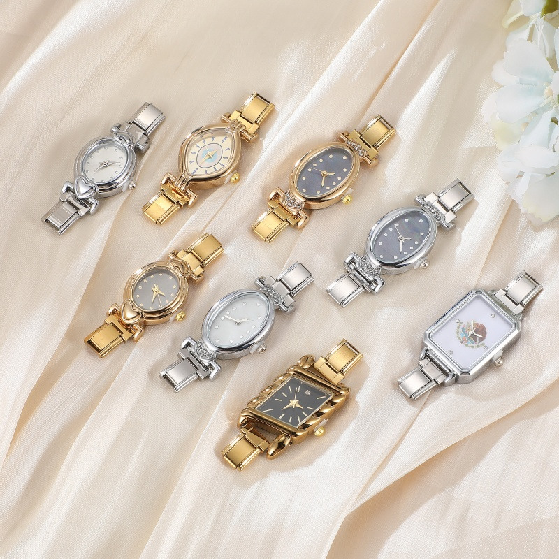 Jam Tangan Modis Konektor Baja - Jewelry Making Watches ulasan dan harga
