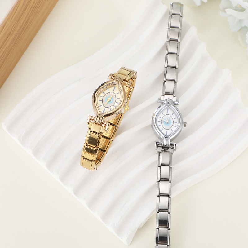 Jam Tangan Modis Konektor Baja - Jewelry Making Watches ulasan dan harga