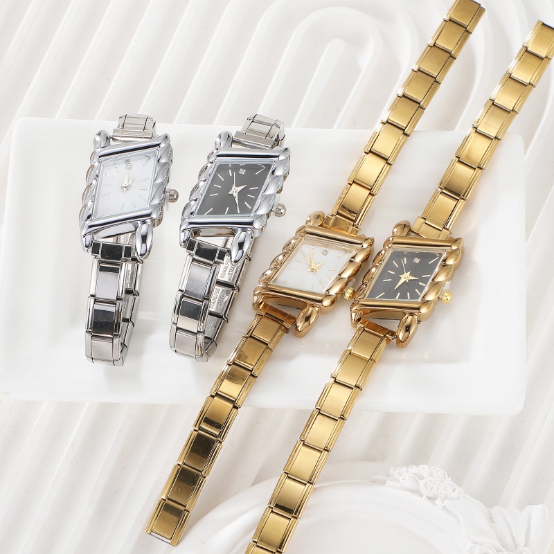 Jam Tangan Modis Konektor Baja - Jewelry Making Watches ulasan dan harga
