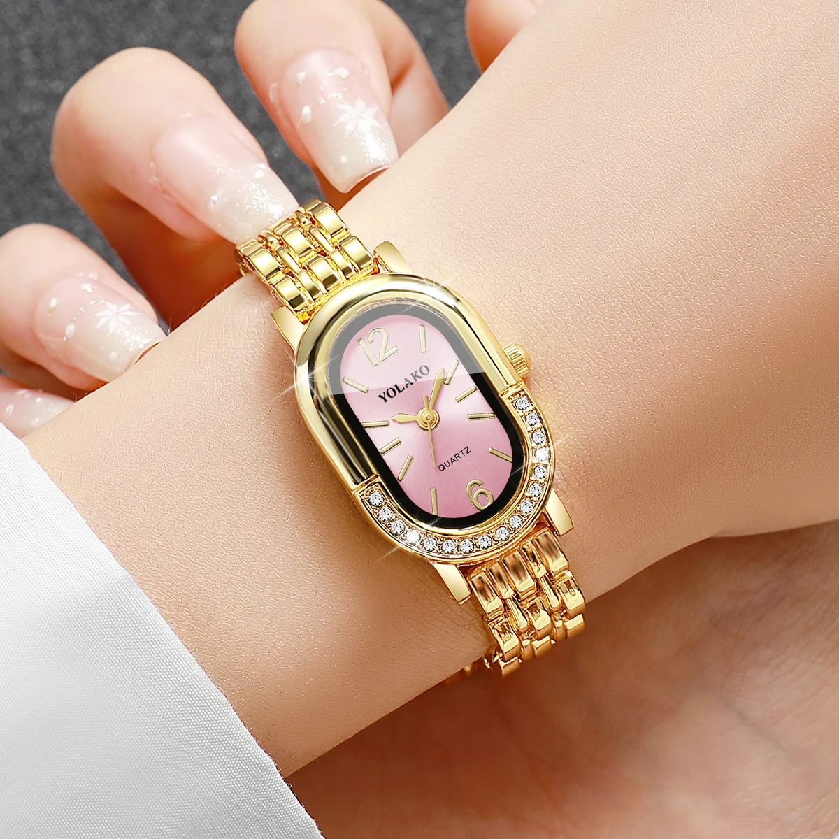 Jam Tangan Kuarsa Wanita Berli - Jewelry Watches Gold ulasan dan harga