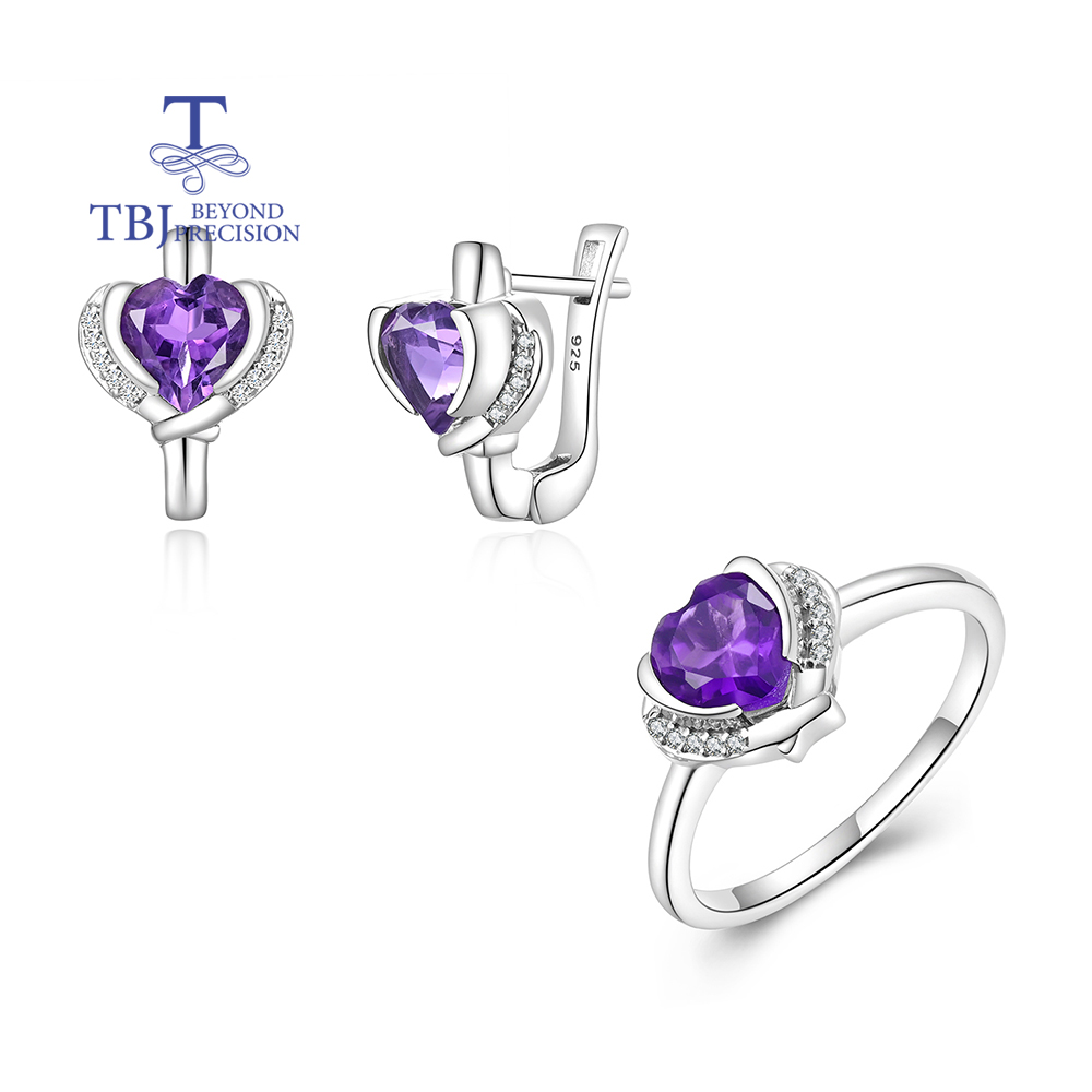 Set Cincin & Anting Perak Desa - Birthstone Ring Set ulasan dan harga
