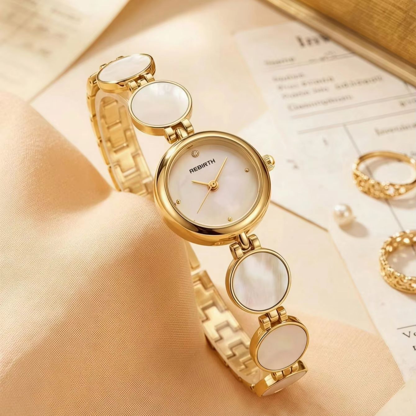 Jam tangan wanita bergaya mewa - Jewelry Watches Gold ulasan dan harga