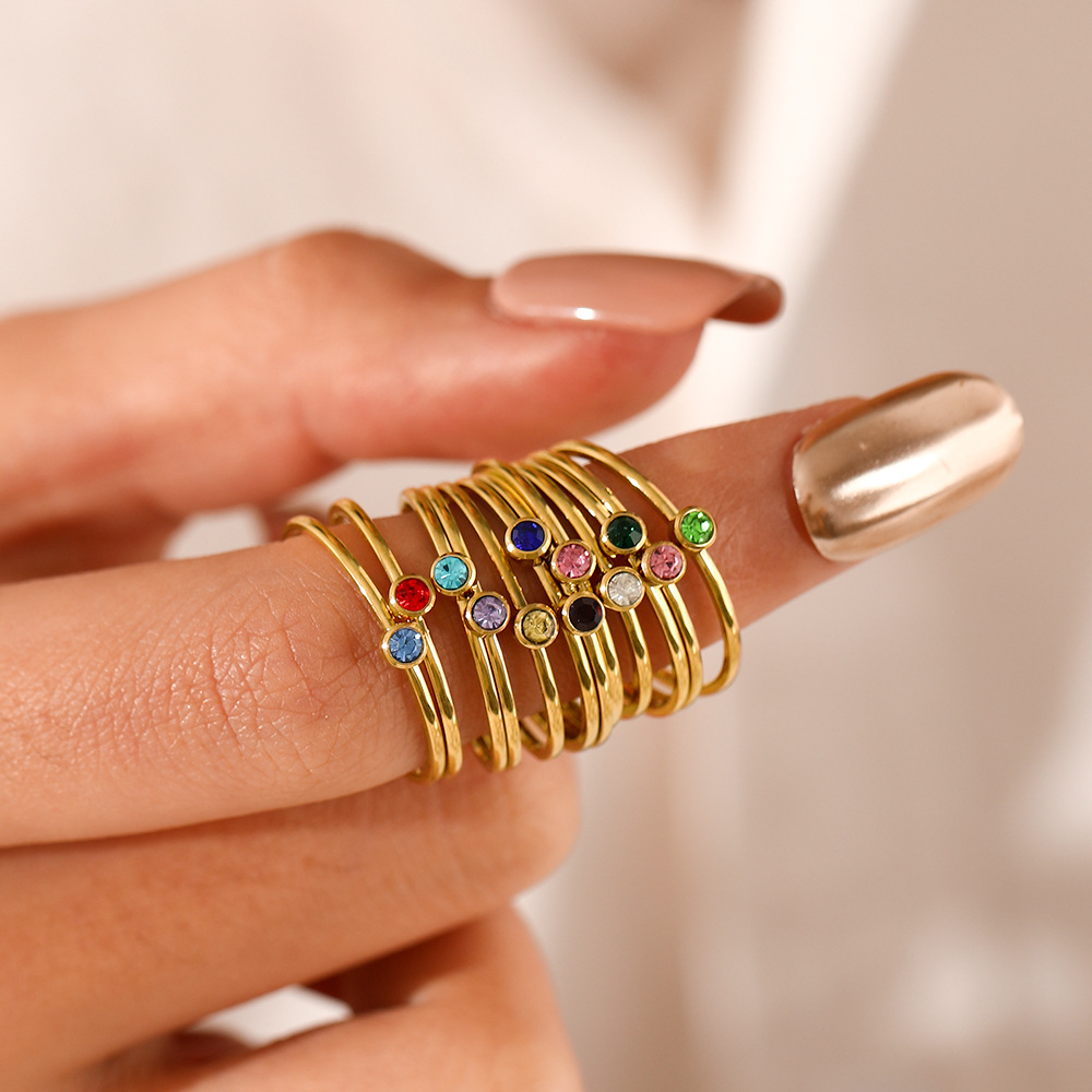 Cincin Batu Kelahiran Baja Tah - Birthstone Ring Set ulasan dan harga