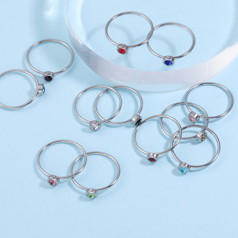 Cincin Batu Kelahiran Baja Tah - Birthstone Ring Set ulasan dan harga