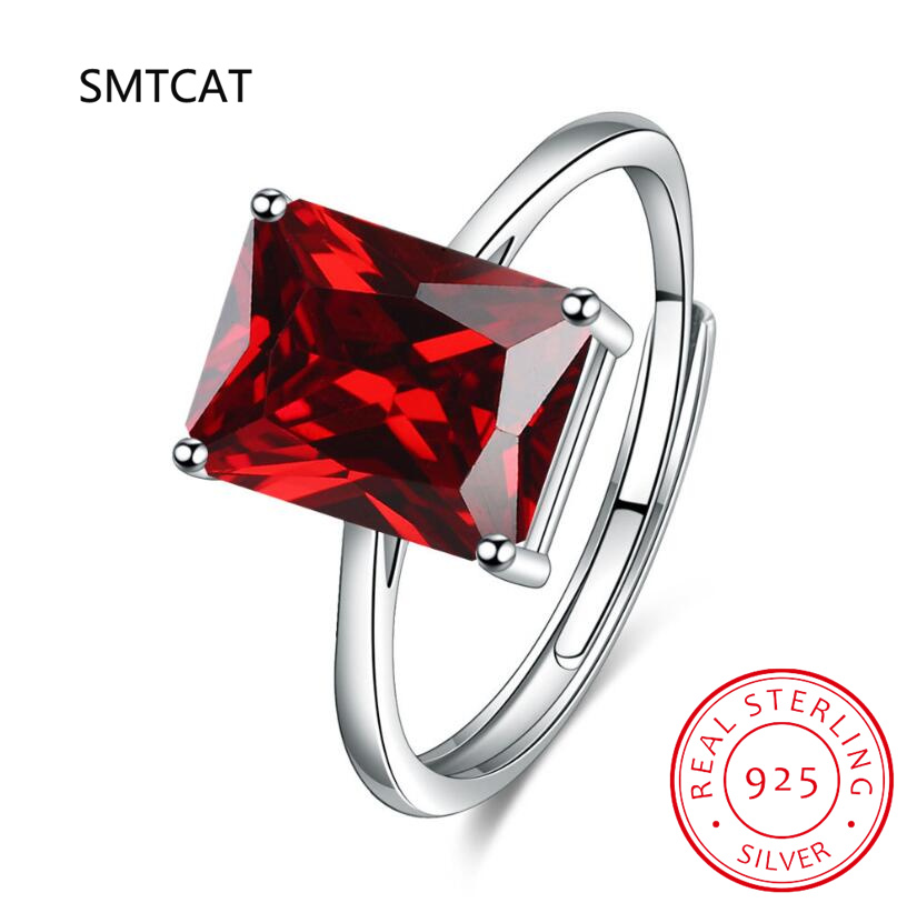 Cincin Geometris Perak Sterlin - Birthstone Ring Set ulasan dan harga