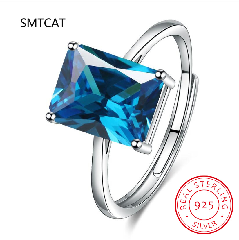 Cincin Geometris Perak Sterlin - Birthstone Ring Set ulasan dan harga