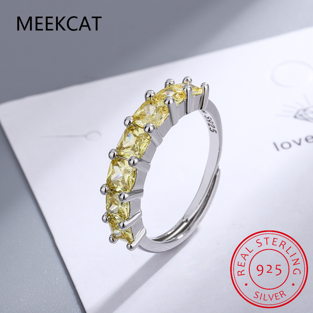 Cincin Perak Murni 925 Citrine - Birthstone Ring Set ulasan dan harga