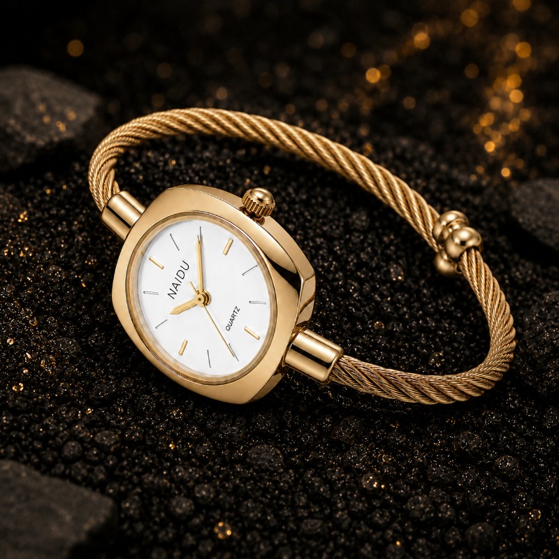 NAIDU Jam Tangan Wanita Sederh - Jewelry Watches Gold ulasan dan harga