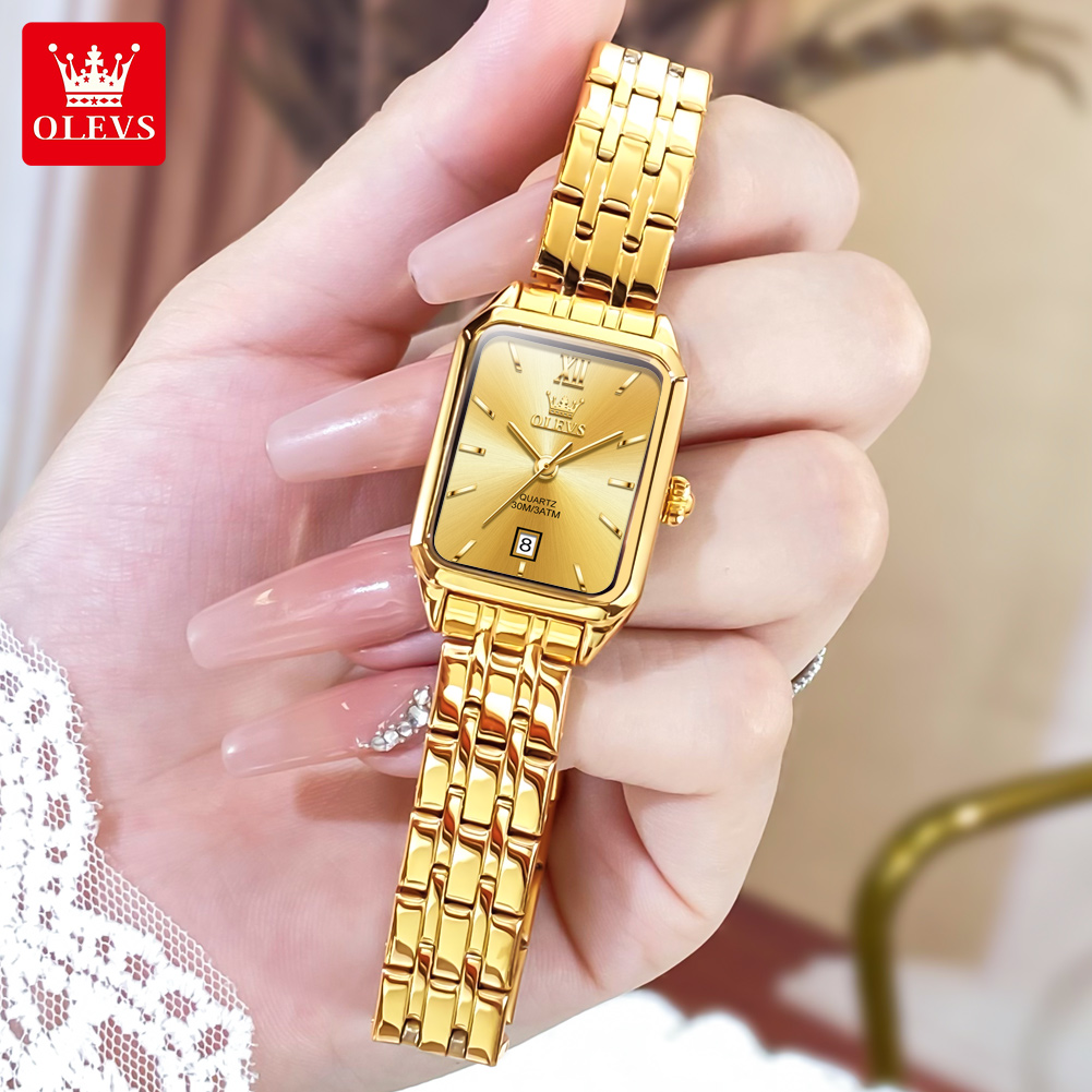 OLEVS Jam Tangan Wanita Bermer - Jewelry Watches Gold ulasan dan harga
