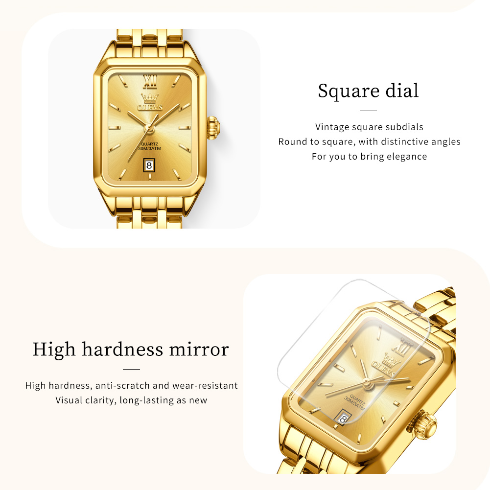 OLEVS Jam Tangan Wanita Bermer - Jewelry Watches Gold ulasan dan harga