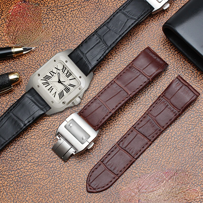 Kulit Asli untuk Cartier Santo - Cartier Watch Santos ulasan dan harga