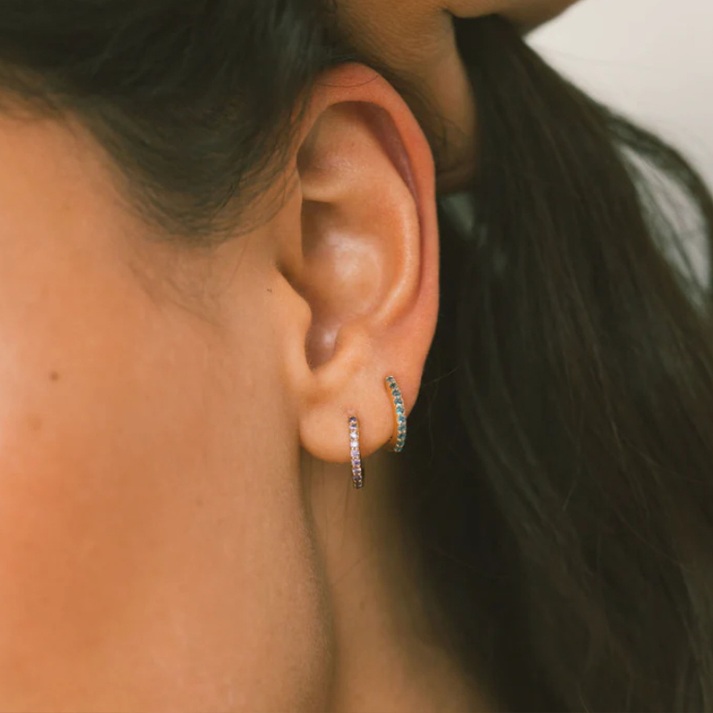 Anting Hoop Batu Kelahiran EMA - Birthstone Ring Set ulasan dan harga