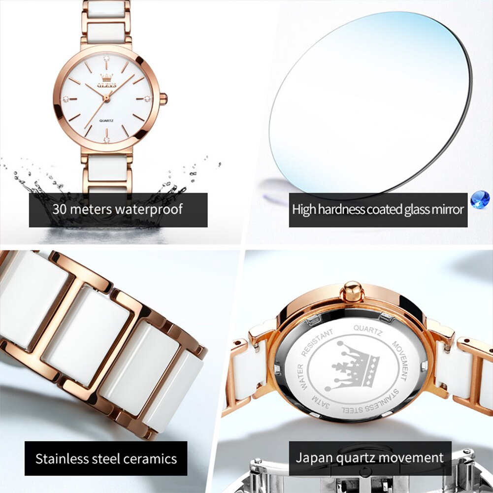 OLEVS jam tangan kuarsa untuk  - Jewelry Watches Gold ulasan dan harga